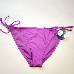 NWT Decree Medium Coverage Purple String Bikini Bottoms